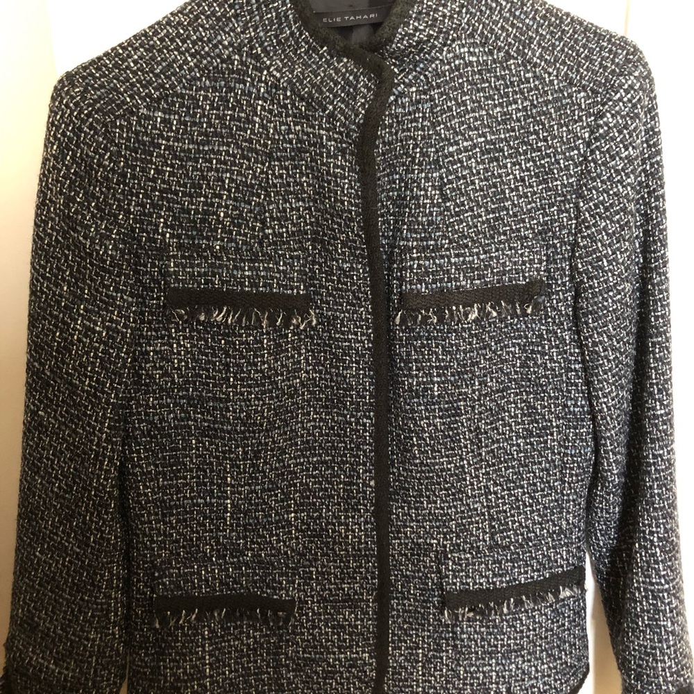 Elie Tahari Tweed Jacket size S